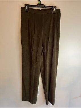 Sheri Martin Olive Brown Straight Leg Pants Size 8